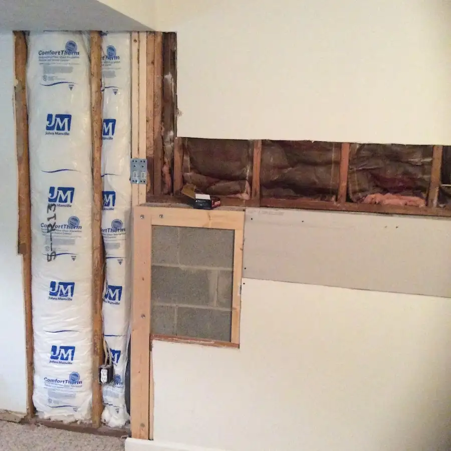 Wall insulation replacement during Contents Cleaning & Restoration in Highland